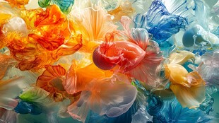 抽象染色玻璃幻彩底纹