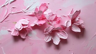 花瓣插画浮雕