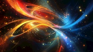 酷炫背景流光溢彩