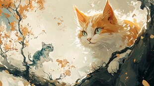 猫咪系列插画