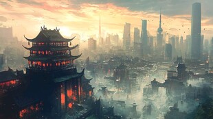 古代黄鹤楼场景