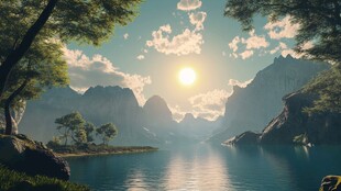 高清宽幅山水风光