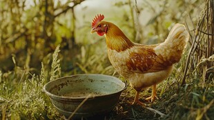 鸡吃食物谷类稻谷