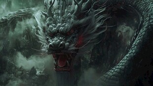 高清唯美双龙戏珠