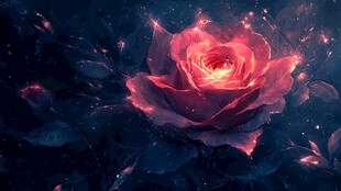 梦幻玫瑰花