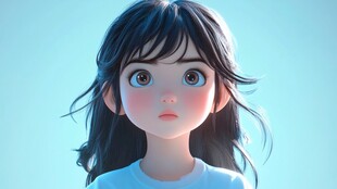 小女孩儿插