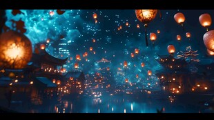 元宵节场景复原