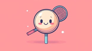 乒乓球形象素材