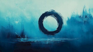 莫比乌斯环水墨