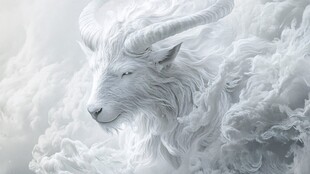 手绘梦幻羊风格装饰画