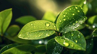 绿色水珠壁纸