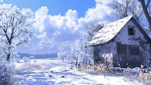 高清大画幅冬天雪景