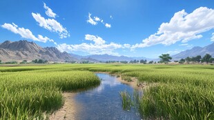 稻田大场景