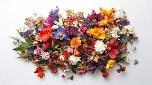 高清背景手工干花