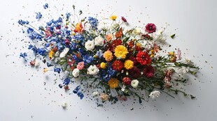 高清背景手工干花