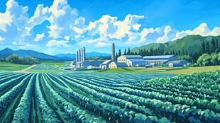 现代化农田场景