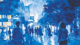 城市绘画城市人口