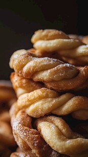 麻花美食小吃糕点蛋糕