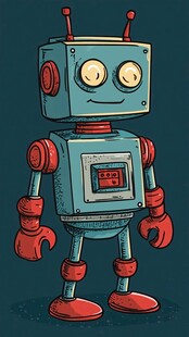 科技感卡通形象