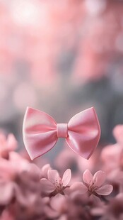 粉色蝴蝶结