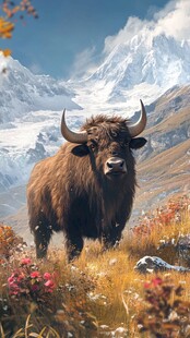 高原牦牛高原动物