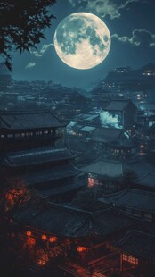 古风夜景
