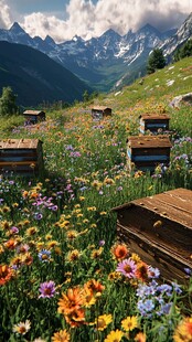 高山草原养蜂场