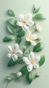 3d立体简约花