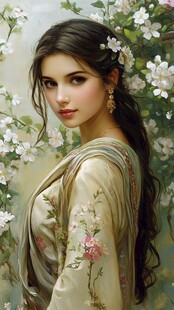 维吾尔美女插画