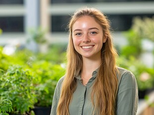 站在学生工作室射击