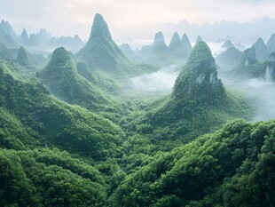 宽幅喀斯特地貌