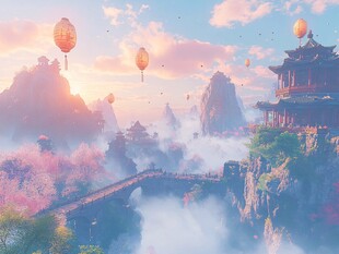 古风仙境天上宫阙