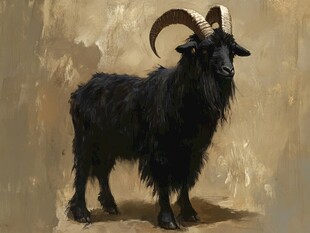 阿尔巴斯羊插画