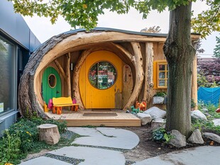 蘑菇屋儿童游乐场