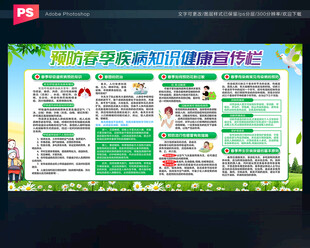 春季健康教育宣传栏
