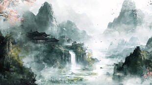 高清古风山水