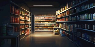 食品杂货店内部