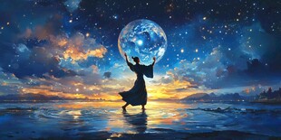 星月河幻想插画