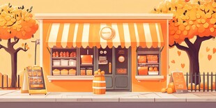 便利店零食插画