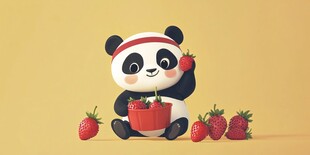 草莓熊猫
