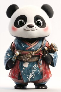 熊猫功夫大侠形像设计
