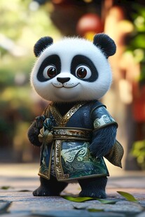 熊猫功夫大侠形像设计