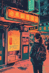 港风插画