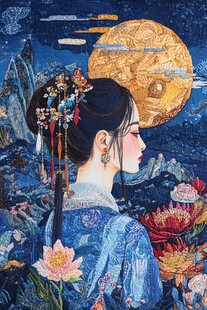 工笔古风原创插画