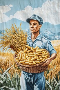 夺丰收广积粮彩绘图