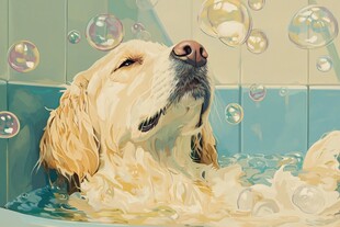 狗狗洗澡泡泡