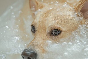 狗狗洗澡泡泡