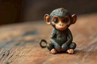 小猴摆件