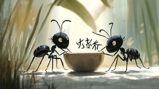 小蚂蚁插画