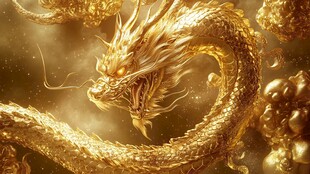 高清唯美双龙戏珠